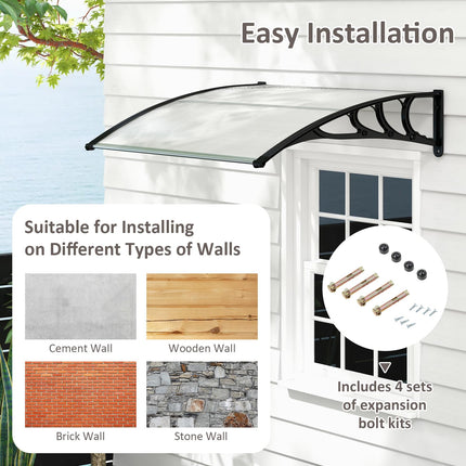 48" x 40" Window Awning - Goplus