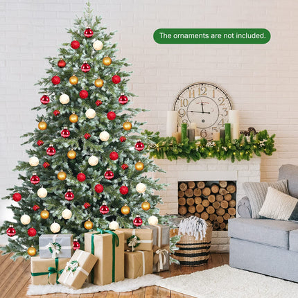 Goplus 7ft Artificial Christmas Tree with 1260 Mixed PE & PVC Branch Tips