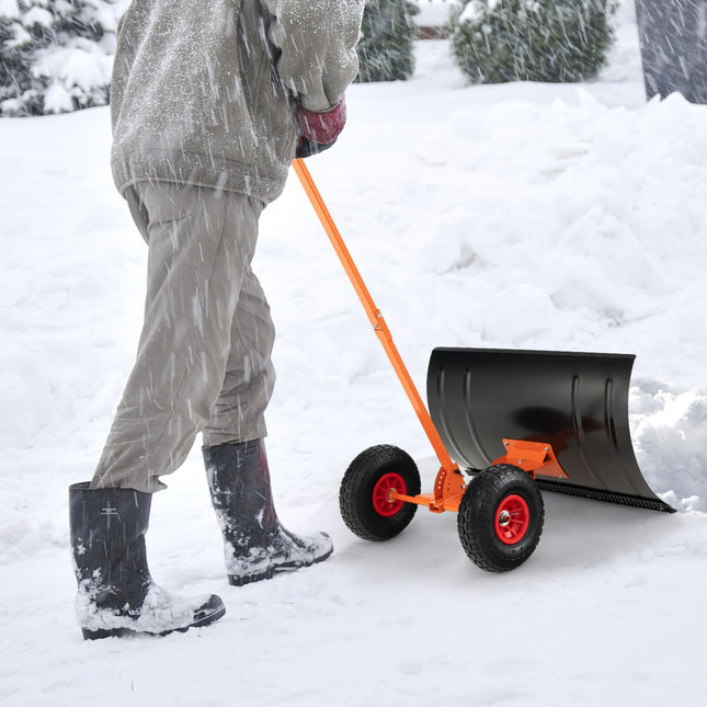 Goplus 29" Snow Shovel with Wheels