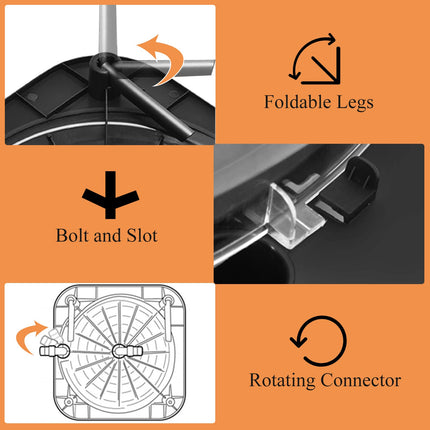 Goplus Solar Dome Swimming Pool Heater Above Ground, Pool Solar Heater