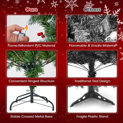 5ft Pre-Lit Christmas Tree - Goplus