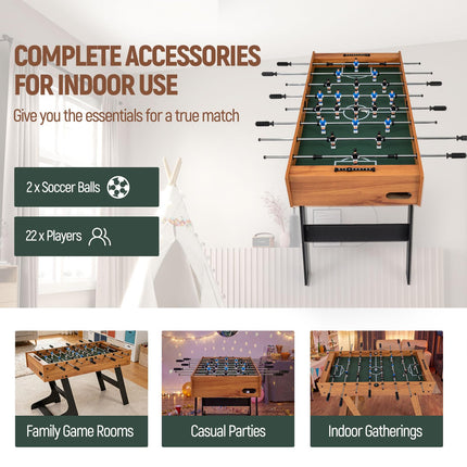 Goplus 48inch Space-Saving Foldable Arcade Game Table for Adults Family Night Game Room