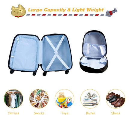 Goplus 2PC Kids Luggage, 12" & 16" Kids Carry On Luggage Set - GoplusUS