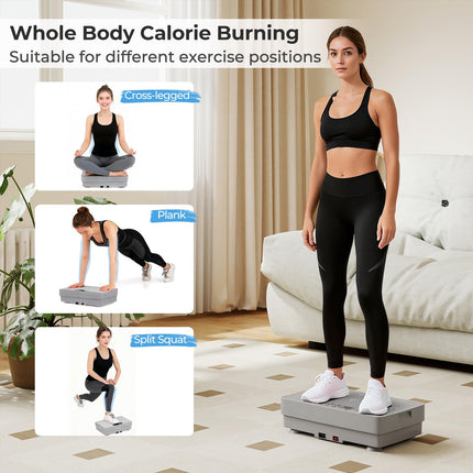 Goplus Vibration Plate Exercise Machine, Vibrating Platform w/ Gravity Sensor, Remote Control