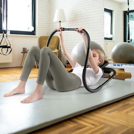 Goplus AB Fitness Crunch, Portable Abdominal Machine Workout Exerciser for Core Strength - GoplusUS