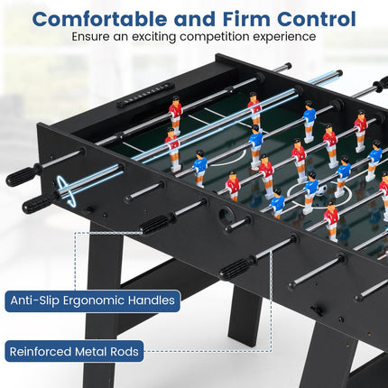 Goplus 48inch Full Competition Size Freestanding Soccer Game Table with 22 Players & 2 Balls
