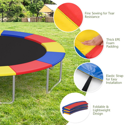 Goplus Trampoline Replacement Pad, 16FT 15FT 14FT 12FT 10FT 8FT Trampoline Spring Cover - GoplusUS