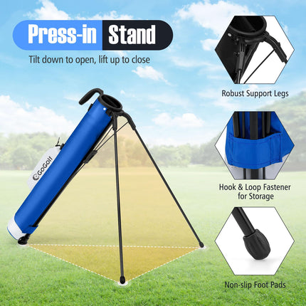 Goplus Lightweight Golf Stand Bag for The Driving Range Par 3 and Executive Courses