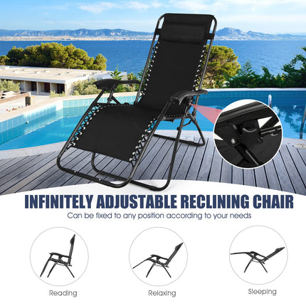 Goplus Zero Gravity Chair Set