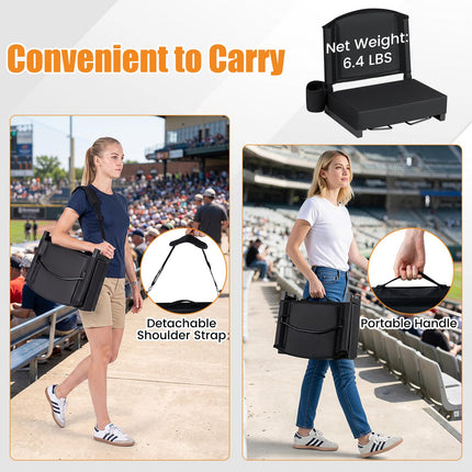oplus Stadium Seats with Back Support | Suitable for Sports Events