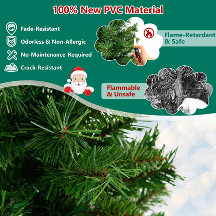 Goplus 4ft Pre-Lit Christmas Tree for Entrances