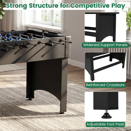 Goplus 47" Competition Full Size Soccer Game Table with 22 Players & 2 Balls