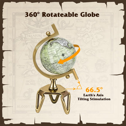 Goplus World Globe, Dia 5/8/10 Inch Educational Geographic Globe