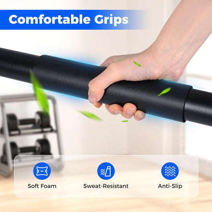 Goplus Adjustable Dip Bar Heavy Duty Parallette Push Up Stand with 660 LBS Capacity