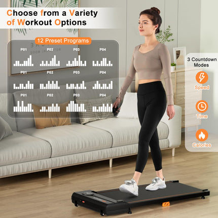 Goplus 340 LBS Capacity Under Desk Treadmill with Remote Control & LED Display