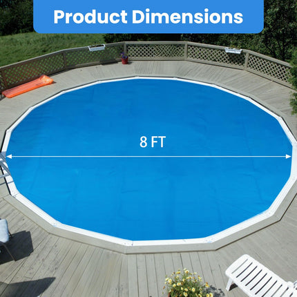 Goplus Round Pool Cover with Carrying Bag for In-Ground and Above-Ground Swimming Pools