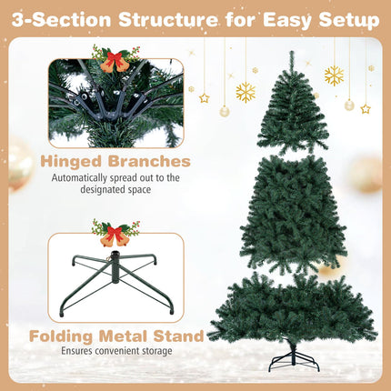 Goplus 6 ft Smart Pre-Lit Christmas Tree with 719 Branch Tips & 42 Lighting Modes