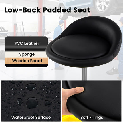 Goplus 20”-25” Height Adjustable Mechanic Stool w/Magnetic Tool Tray