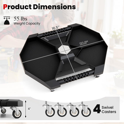Goplus Automotive Rolling Tool Tray with 4 Swivel Casters (25 KG Weight Capacity)