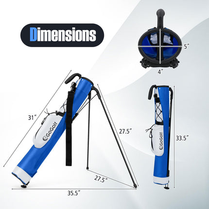 Goplus Lightweight Golf Stand Bag for The Driving Range Par 3 and Executive Courses