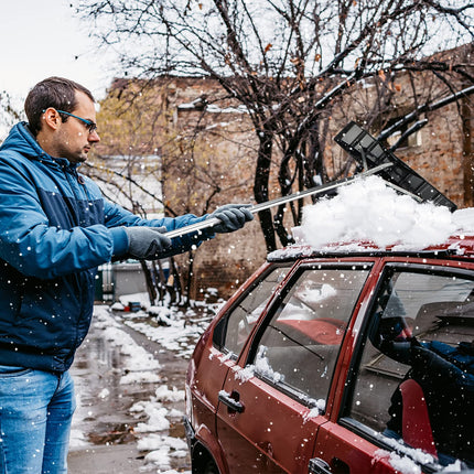 Snow Roof Rake, Extendable 4.8-20FT Snow Shovel for Snow Removal