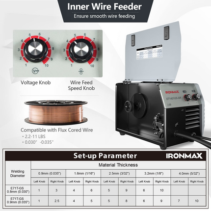 Goplus MIG 140 Welder, Flux Cored Welding Machine - GoplusUS