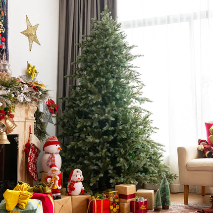 Goplus 7ft Artificial Christmas Tree with 1260 Mixed PE & PVC Branch Tips