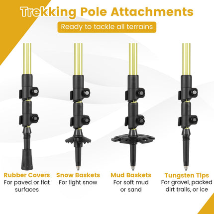 Goplus 17" Kids Snowshoes with Telescoping Trekking Poles & Carrying Bag