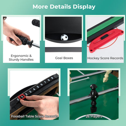 Goplus 10-in-1 Multi Game Table Set | Adult Size Combination Game Table