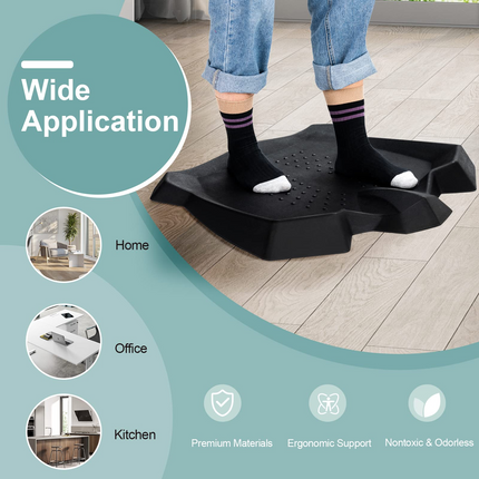 Anti Fatigue Standing Desk Mat, Ergonomic Cushioned Comfort Floor Mat - GoplusUS