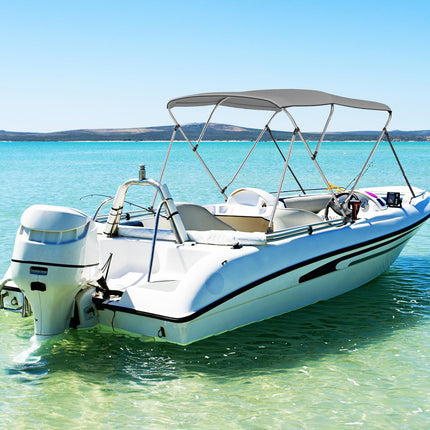 Goplus 3-Bow Bimini Top Pontoon Jon Boat Cover