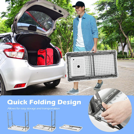 Goplus 42.5 Inch Portable Camping Sink Table with Rotatable Faucet & Drainage Hose
