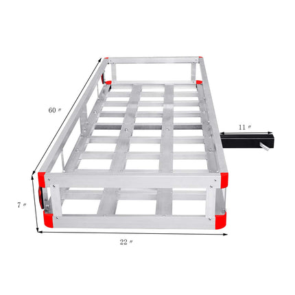 Aluminum Luggage Basket Rack - Goplus