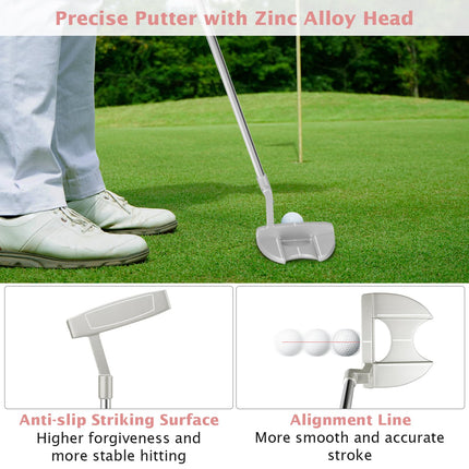 Goplus Complete Golf Club Set for Women, 9 Pieces Golf Clubs, Suitable for Lady Right Handed