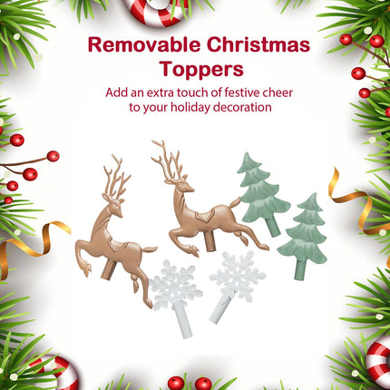 Goplus 10-Hook Christmas Stocking Holder Stand on Wheels