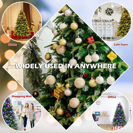 Goplus 5 ft / 6 FT Pre-Lit Artificial Christmas Tree - GoplusUS