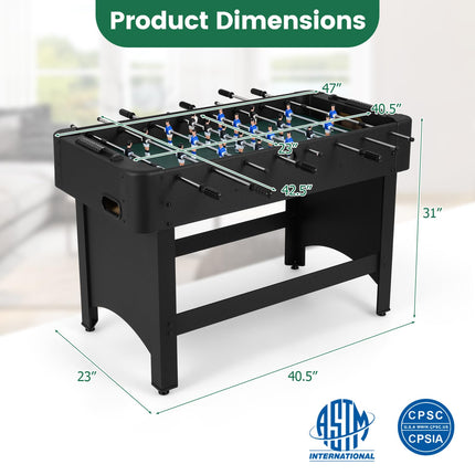 Goplus 47" Competition Full Size Soccer Game Table with 22 Players & 2 Balls