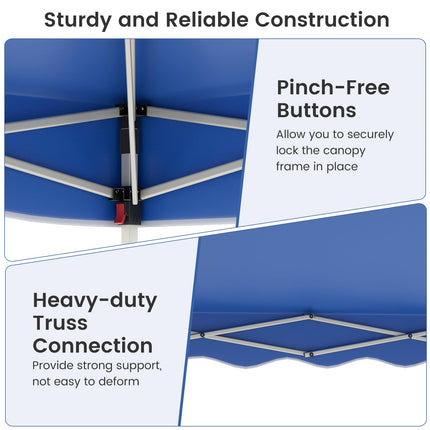 Goplus 10 X 10 FT Pop up Canopy Tent with Wheeled Bag