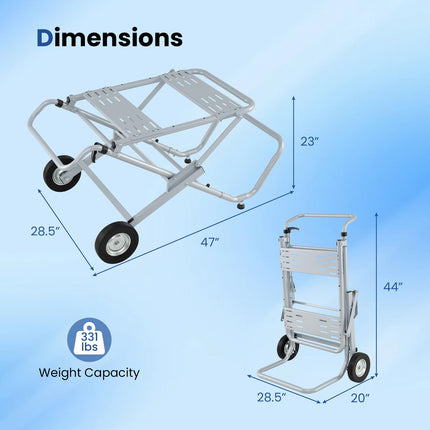 Goplus Portable Table Saw Stand |150 KG Load Capacity Tablesaw Stand