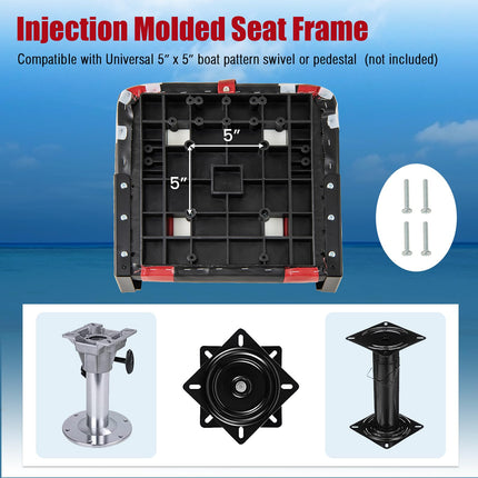 Goplus High Back Boat Seats Waterproof Fishing Captain Boat Seats