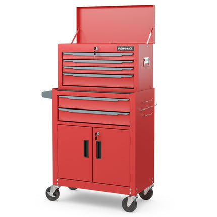 Goplus Tool Chest, 6 Drawers Extra Large Rolling Too Storage Cabinet with 4” Universal Lockable Wheels