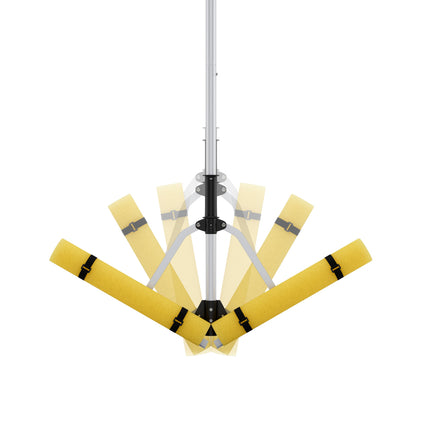 Goplus 36 Inch Pond Rake, Floating Lake Weed Rake Aluminum Collapsible Rake W/ Extension Handle