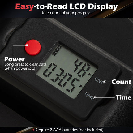 Goplus Twist Stair Stepper Workout Equipment w/Height-Adjustable Handlebar & Non-Slip Pedals