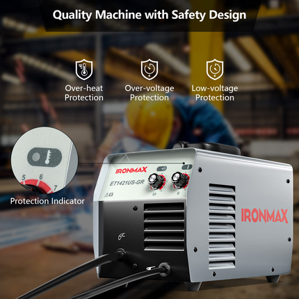 Goplus MIG 140 Welder, Flux Cored Welding Machine - GoplusUS
