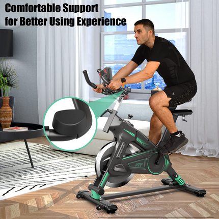 Goplus Indoor Cycling Bike, Stationary Exercise Bike Workout Bike with Device Holders - GoplusUS