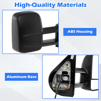 Goplus Towing Mirror Pair | Tow Mirrors for 2003-2006 Chevry Silverado GMC Sierra