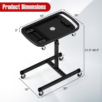 Goplus 31.5”-48.5” Height Adjustable Workbench with Detachable Part Tray
