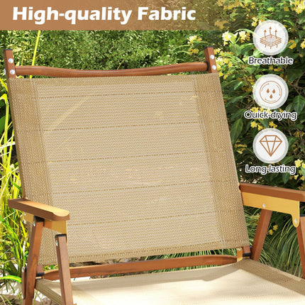 Goplus Lightweight Beach Chairs with Aluminum Frame | Support 400 LBS