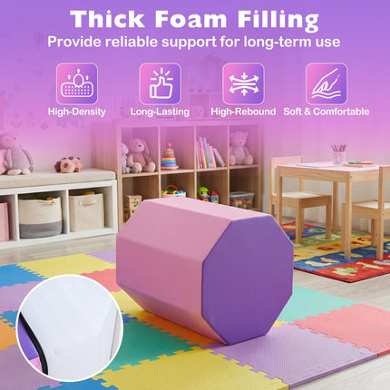 Goplus 24.5” x 26” Octagon Gymnastics Mat w/Waterproof Zippered Cover & Thick Filling