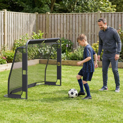 Goplus 6 ft x 4 ft Metal Frame Soccer Goal Set with Net & Anchoring System for Garden Field